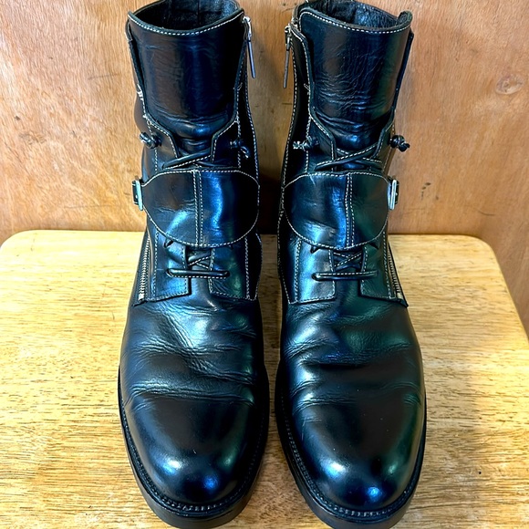 Donald j Pliner men’s size 11 dress/casual boots 9” w/zippers like new - Picture 3 of 9